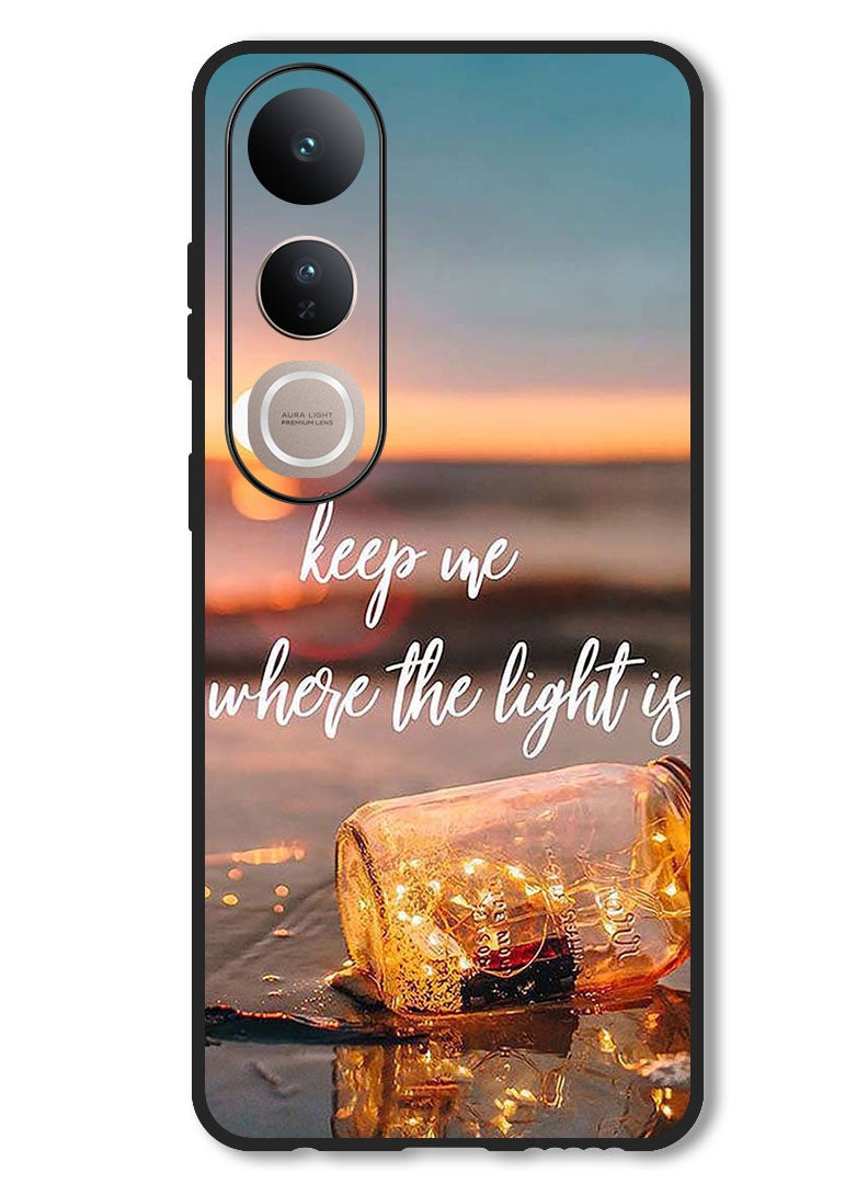 Theodor حافظة متوافقة مع فيفو V50 لايت حماية مضادة للصدمات غطاء بامبر ابقيني حيث الضوء - Image 1