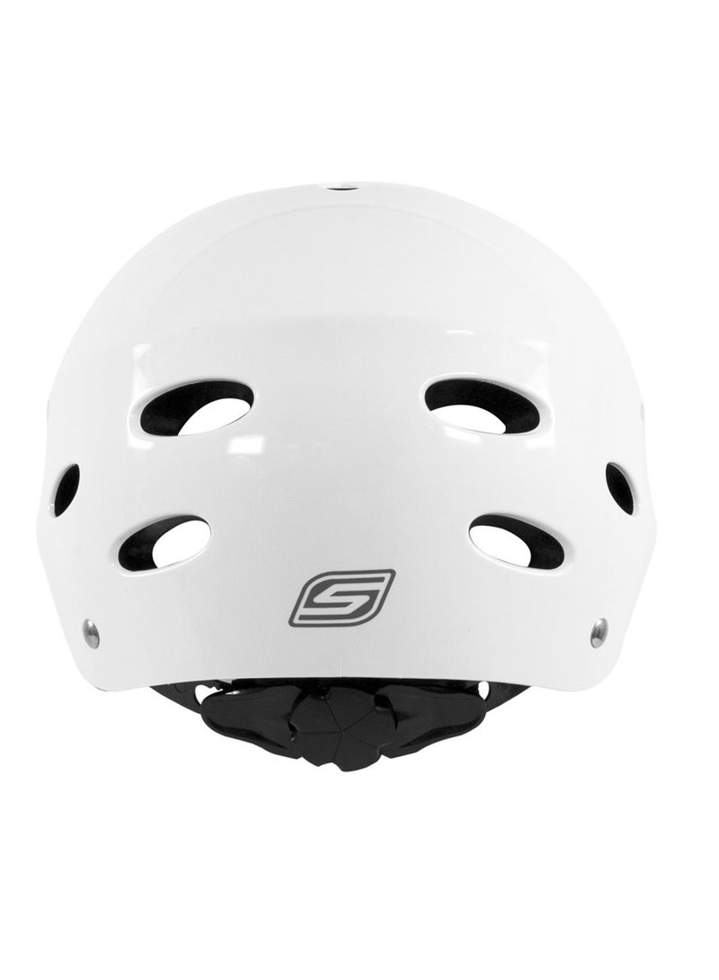 Spartan Adult Helmet Lightweight Construction with Ventilation, Adjustable Strap Fit System, Impact-Resistant ABS Outer Shell with EPS Foam Core, Protective Cycling Helmet, White, Size Large 58-62cm | SP-HL-9002 - Image 4