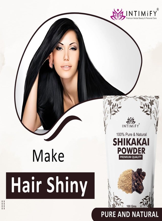 INTIMIFY مسحوق شيكاكاي من إنتيميفاي لنمو الشعر | يمكن استخدامه لعلاج قشرة الرأس، وللوجه، والعناية بالبشرة، والشامبو، وغسول الشعر 200 غرام (عبوة من قطعتين) - Image 2