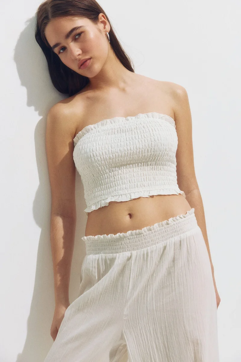 H&M Smocked beach tube top