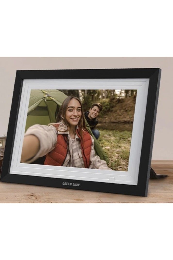 GREEN LION Digital Picture Frame Touch Screen Display 10.1 Inch with 1GB RAM and Wifi Compatibility / JPG / PNG / HEIC / MP4 / 3GP / MOV / Picture and Video Playing / Picture and Video Playing - Black  - Image 2