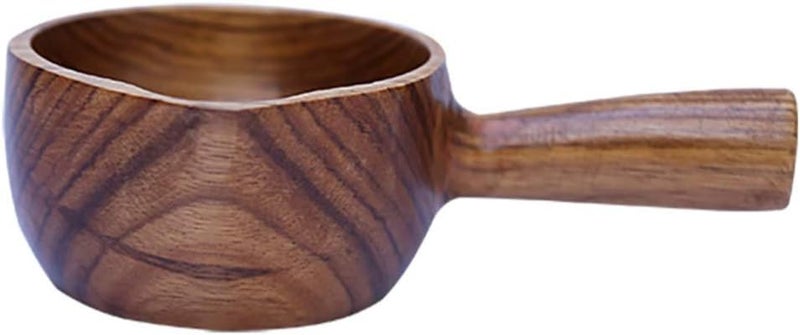 Water Bailer Scoop Wooden Dipper Spoon Bath Rinse Cup Wooden Scoop Ladle Japanese Style Water Ladle Dipper Bath Scoop Cup for Water Sauna Garden Tea Wood Water Scoop Wooden Ladle Rinse Ladle - Image 1