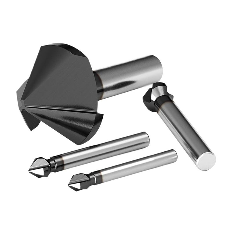 M35 Cobalt TiAlN Countersink Drill Bits 90 Degree 3 Flutes 12 4mm Chamfer Cutter - Image 5