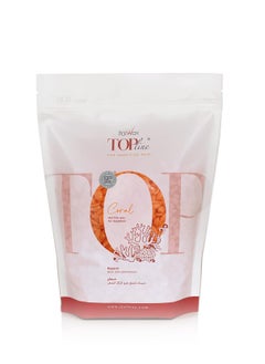 ItalWax Italwax Top Line Coral - 750g / 1.65lb - Hard wax beads for hair removal - Unscented - Synthetic formulation ideal for sensitive skins - Recommended for Bikini Area and Armpits  - Image 1