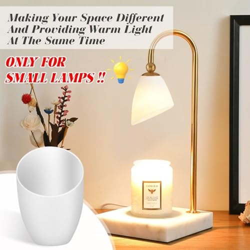 Cositina 5 Pieces Plastic Lamp Shade Replacement Horseshoe Lampshade Cover White Floor Lamp Light Covers for Multi-Head Stand Up Lamp Pendant SMALL LIGHT BULB - 1.4inch/35mm - Image 5