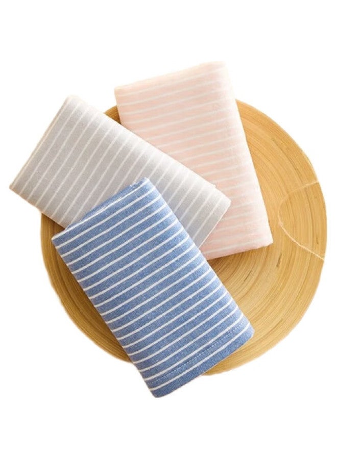 Hoyo Pure Cotton Towel For Men And Women, Face And Body, Quick-Drying Towel, 2-Pack, Blue/Pink, 34*75Cm - Image 1