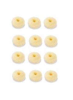 SQULIGT Hair Bun Maker Set 12 Pcs Crown Shapers for Kids Girls Women Donut Tool for Short and Thin Hair Size S 23 Inch Beige 