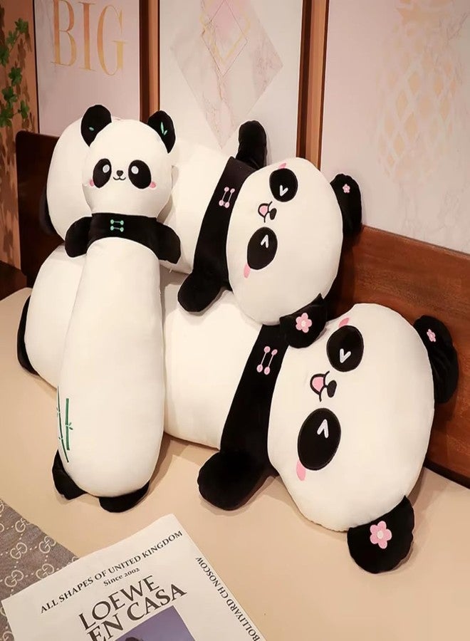 TechMax Solution Awake Panda Long Plushie, Decorative Lumbar Support Pillow for Side Sleepers - Image 3