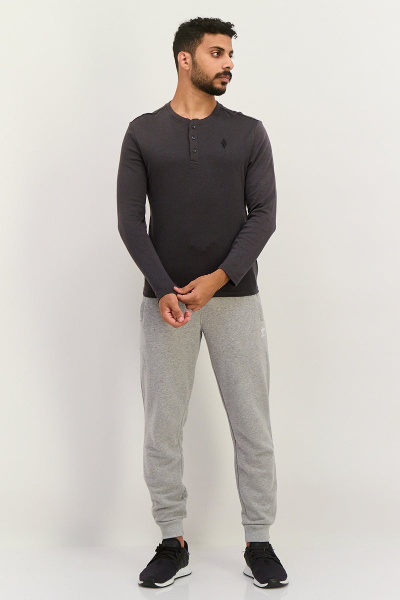 SKECHERS Men Sportswear Fit Long Sleeve Outdoor T-Shirts, Charcoal - Image 4