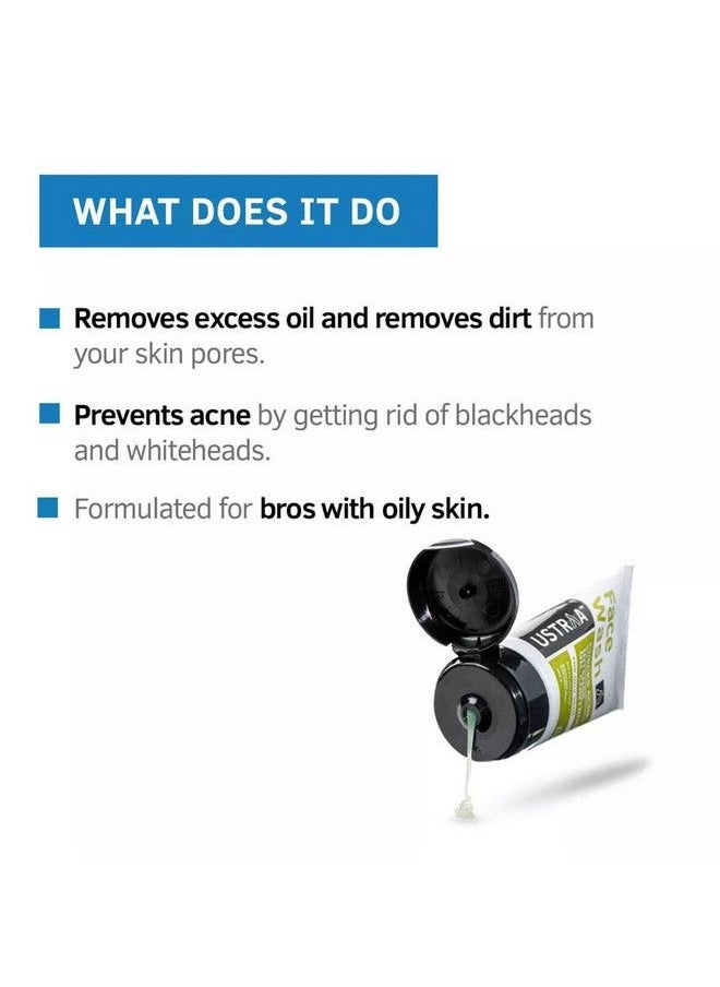 Ustraa - Oil Control Pack (Dermatologically Tested Face Wash Oily Skin 200G & Moisturising Cream Oily Skin 100G) Moisturizes & Hydrates Skin No Harmful Chemicals - Image 1
