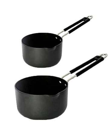 Stephy Hard Anodised Sauce Pan/ Milk Pan(15.5 cm, 17 cm) 1.25 LTR. , 1.5 LTR_Pack of 2 - Image 2