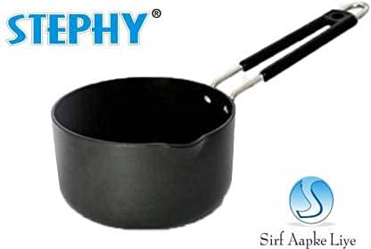 Stephy Hard Anodised Sauce Pan/ Milk Pan(15.5 cm, 17 cm) 1.25 LTR. , 1.5 LTR_Pack of 2 - Image 5