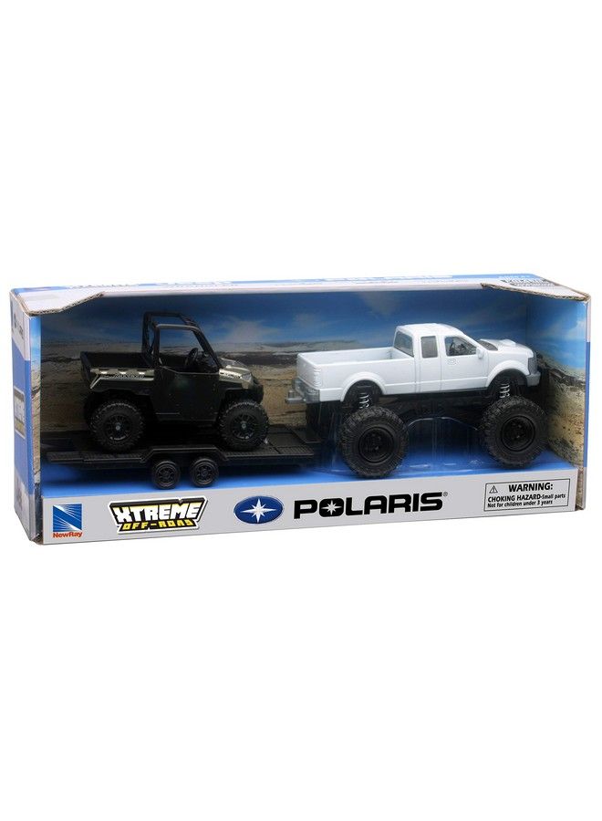 New-Ray Toys 4 X 4 Pick Up Truck And Polaris Ranger (Vehicle Colors May Vary) - Image 3