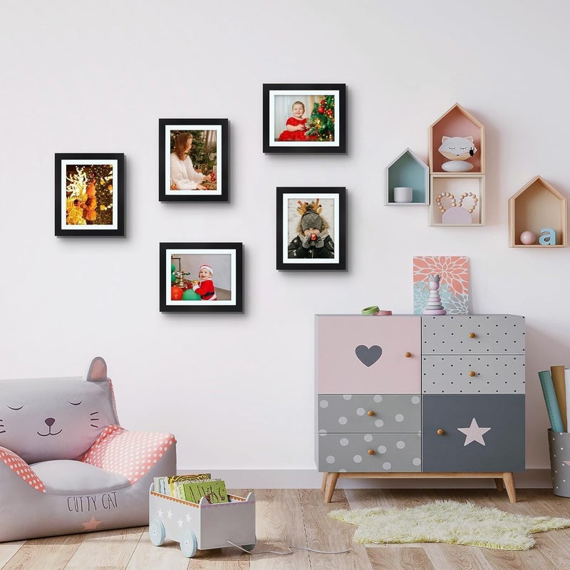 Frametory 2 Pack Magnetic Kids Art Frames, 10x12.5 Inch Artwork Display Storage Frame for Drawings & Photos, Black Front Opening Frame Changeable for Wall, Holds Up to 50+ Crafts, 3D Paintings - Image 5