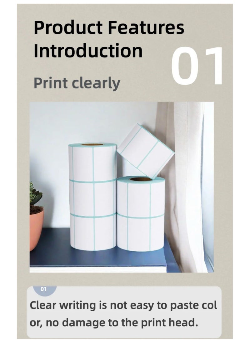 Generic High Quality Thermal Labels Roll Waterproof Blank Self-adhesive Label Stickers  - Image 3