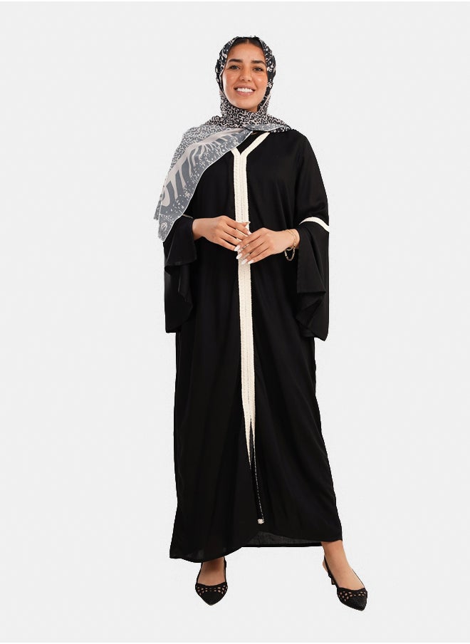 Clue - Dress with Flared Sleeves - Image 1
