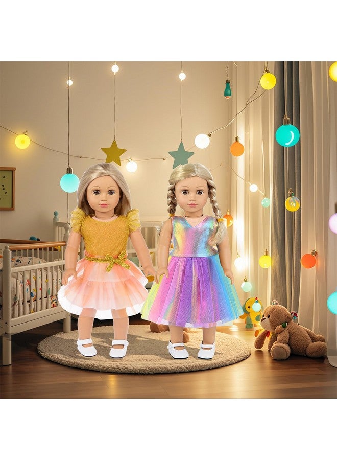 ebuddy 10 Sets 18 inch Doll Clothes and Accessories - Including Mermaid Costume, Stylish Casual Outfit, Swimwear Fit for 18 Inch Dolls (No Doll) - Image 3