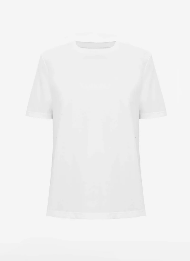 Lichi T-shirt with emphasised shoulders