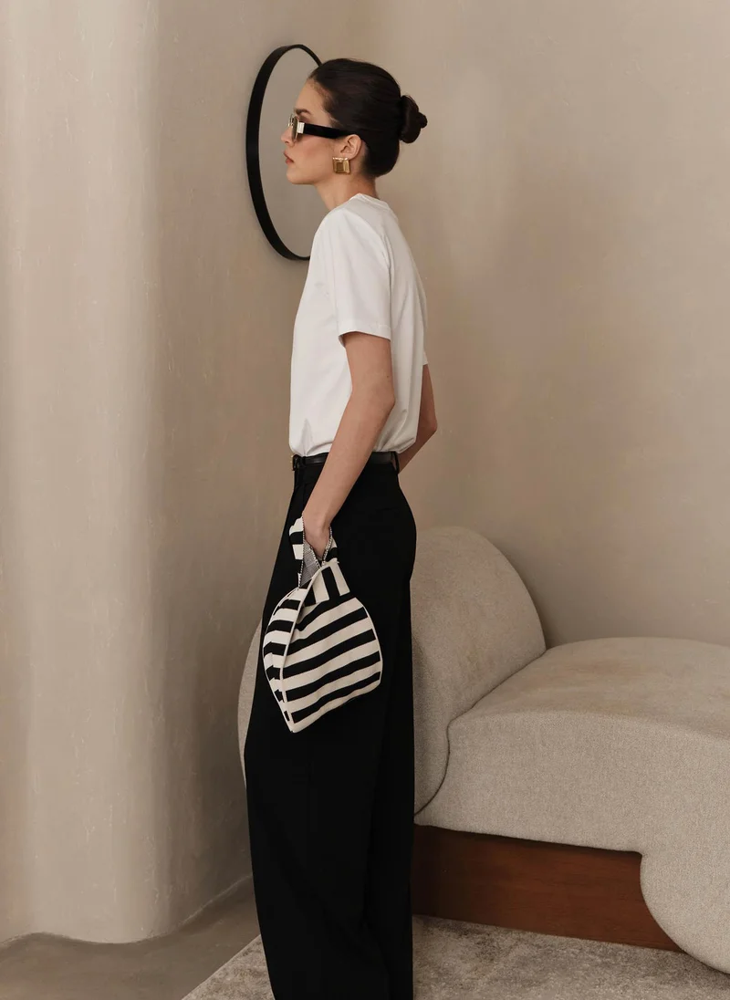 Lichi T-shirt with emphasised shoulders