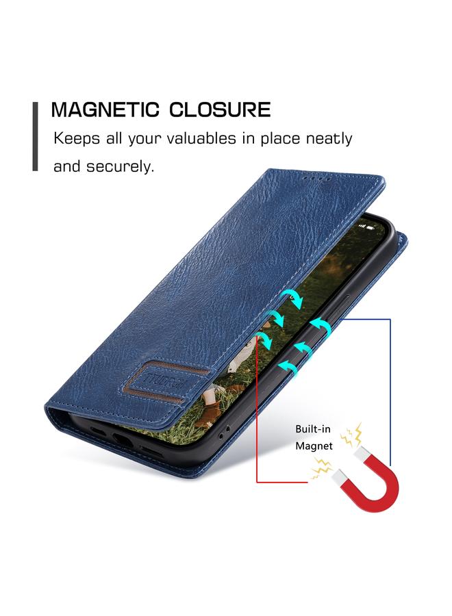 Zaboon Case For iPhone 13 Pro Max TTUDRCH RFID Retro Texture Magnetic Leather Phone Case - Image 5