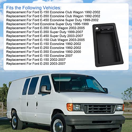 JDMSPEED جديد مقبض باب الشحن الخلفي و حامل لوحة الترخيص البديل لفورد فان E150 E250 E350 - Image 2