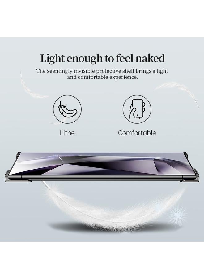 S-TOP Case For Samsung Galaxy S23 Ultra 5G Frameless Metal Corner Pad Phone Case with Lens Film - Image 5