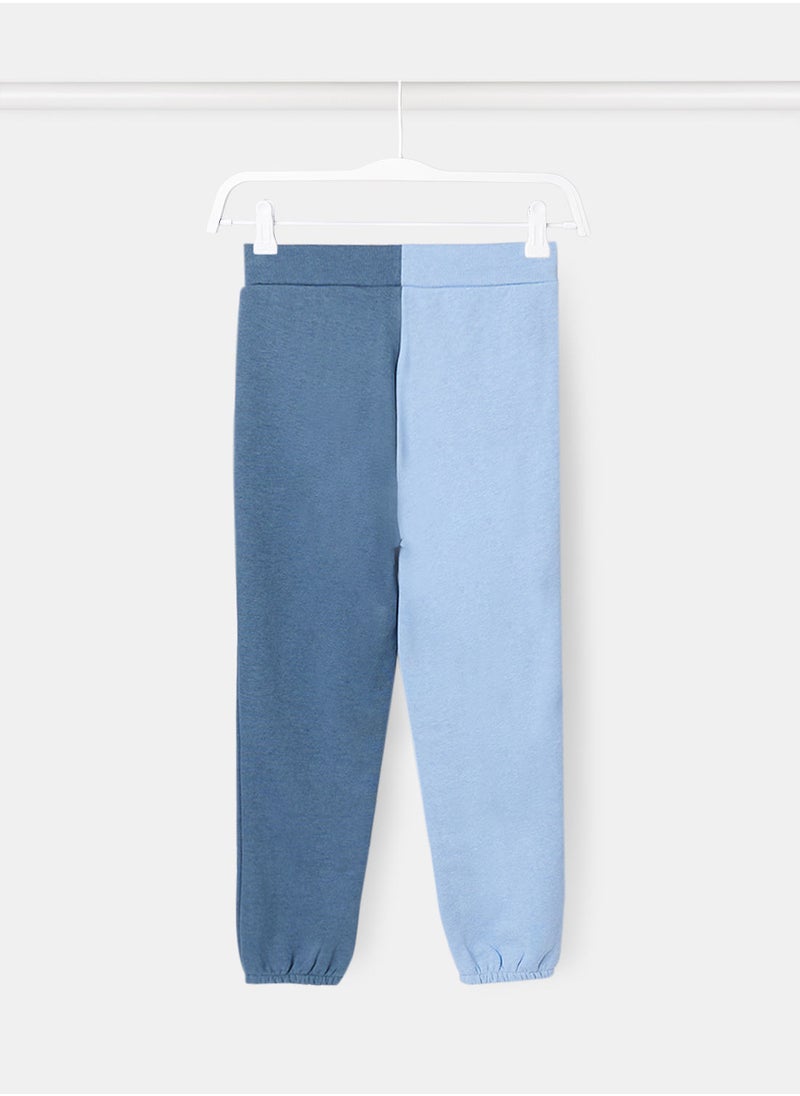 NAME IT - Girls Colourblock Joggers - Image 1
