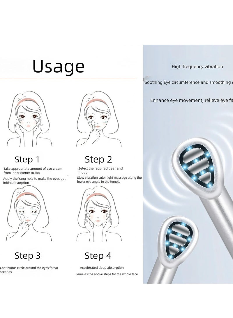 SYOSI Red-Light-Therapy-for-Face, 7 in 1 LED Light Therapy Eye Equipment for Skin Care at Home Red Face Massager Rejuvenation - Image 3