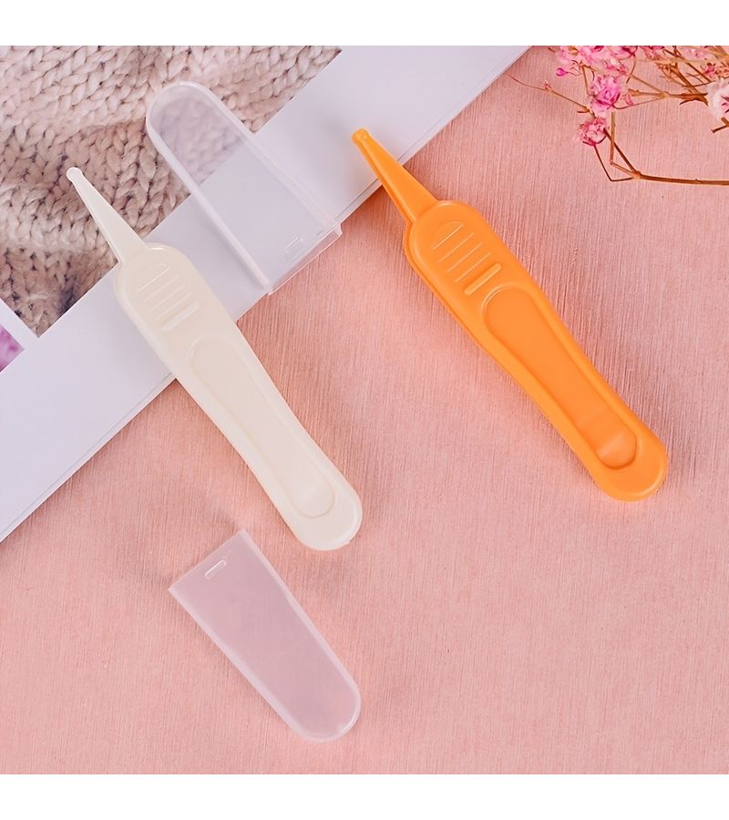 Pink Baby Nose Cleaner Tweezers Daily Care Tool for Infants - Image 2
