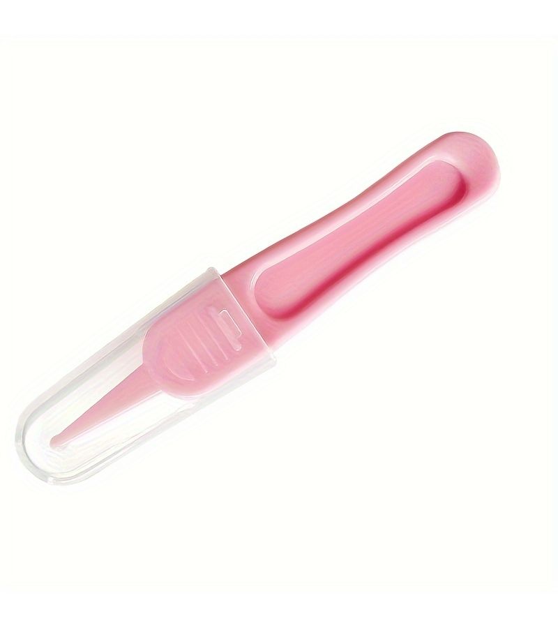 Pink Baby Nose Cleaner Tweezers Daily Care Tool for Infants - Image 3