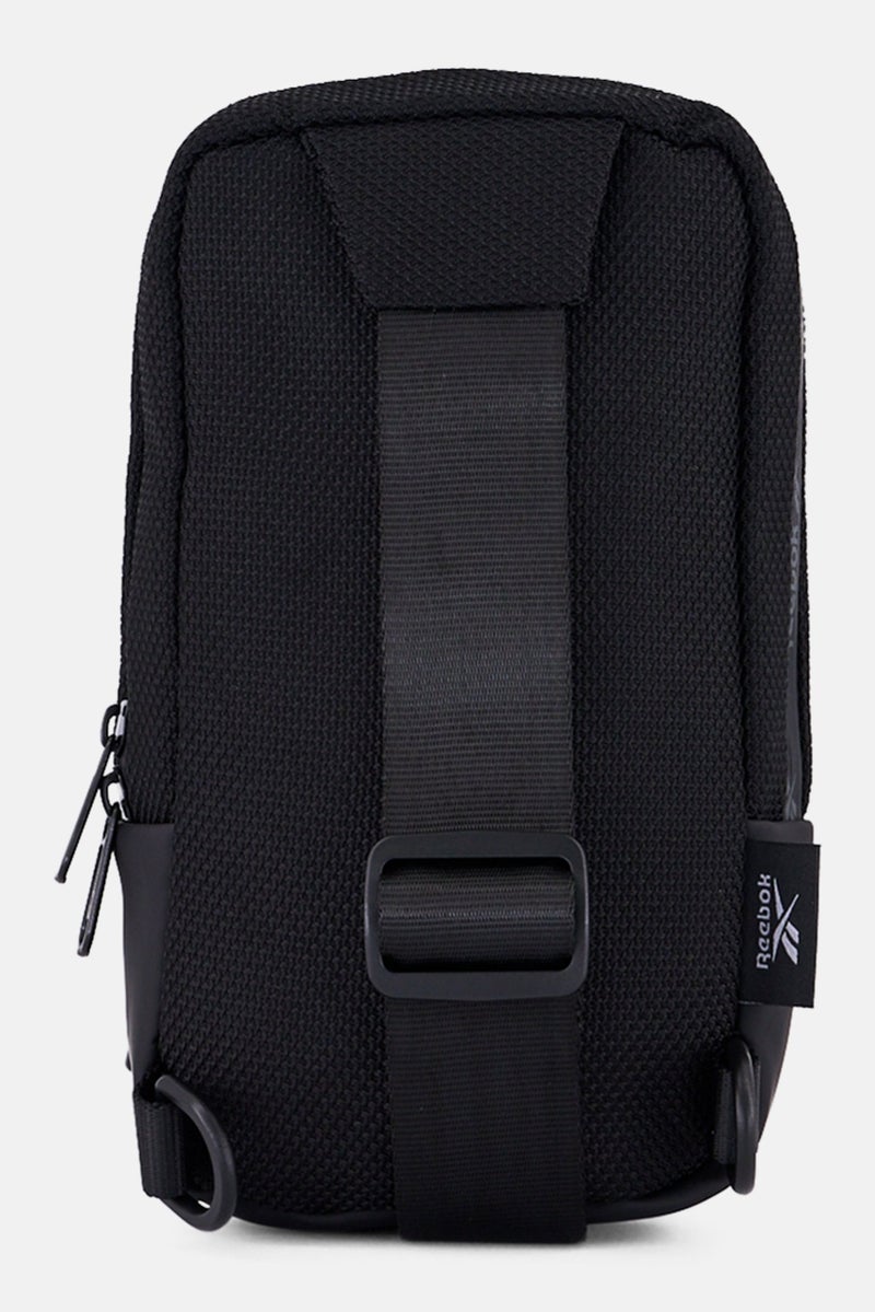 Reebok Men Brand Logo Crossbody Bag, Black  - Image 2