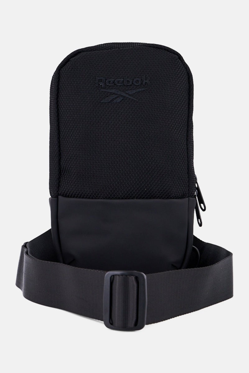 Reebok Men Brand Logo Crossbody Bag, Black  - Image 3
