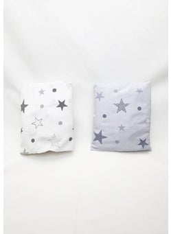 Tiny Plans Elastic Fitted Baby Sheet 2 Pack  - Image 4