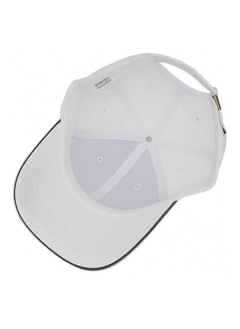 NENOUSH - Nenoush Plain Sandwich Baseball Cotton Classic And Adjustable Buckle Closure Cap For Unisex White Black Sandwich - Image 1