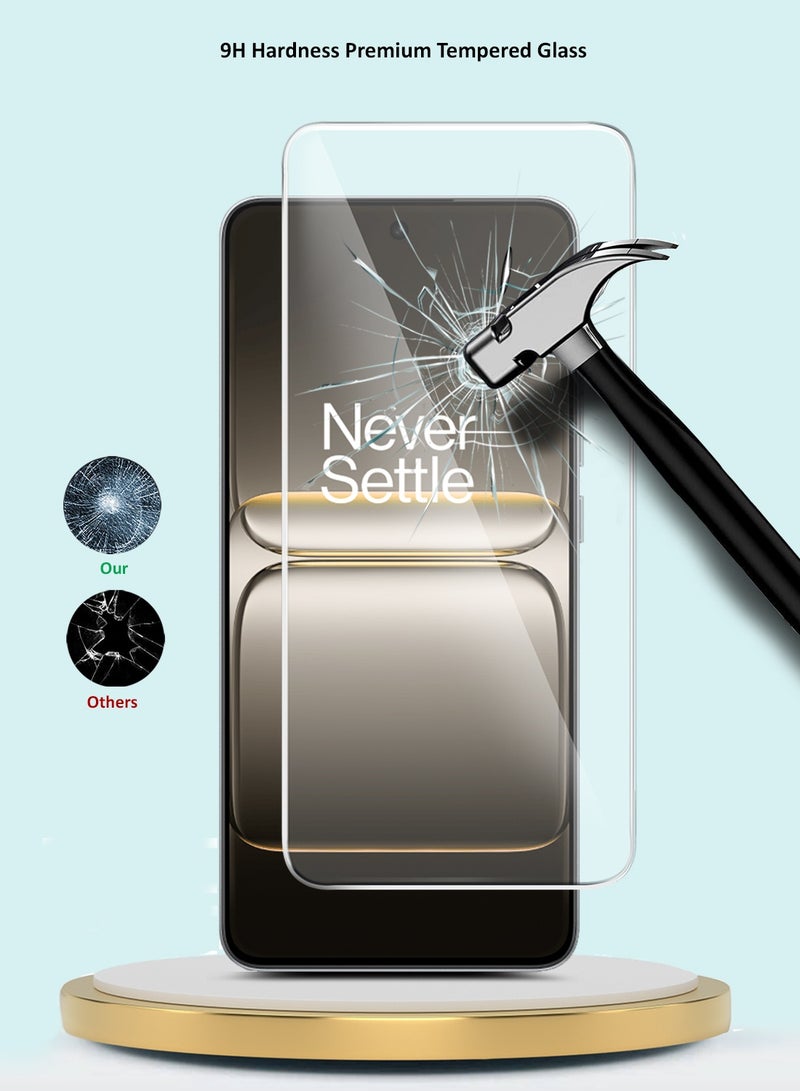 GMAX OnePlus Nord CE5 5G 2025 GMAX Premium Series Curved Edges 9H 2.5D Tempered Glass Screen Protector - Clear - Image 3