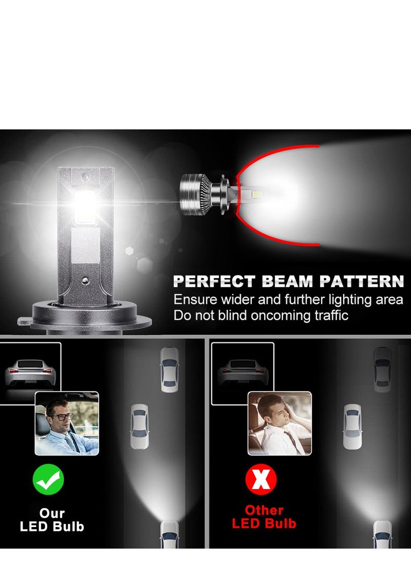Generic Generic 2pieces 9005 LED HL Headlight Bulbs IP68 Waterproof Car LED Headlight Bulbs 6000K 50000LM Bright LED Headlights 2pcs ,Black  - Image 2