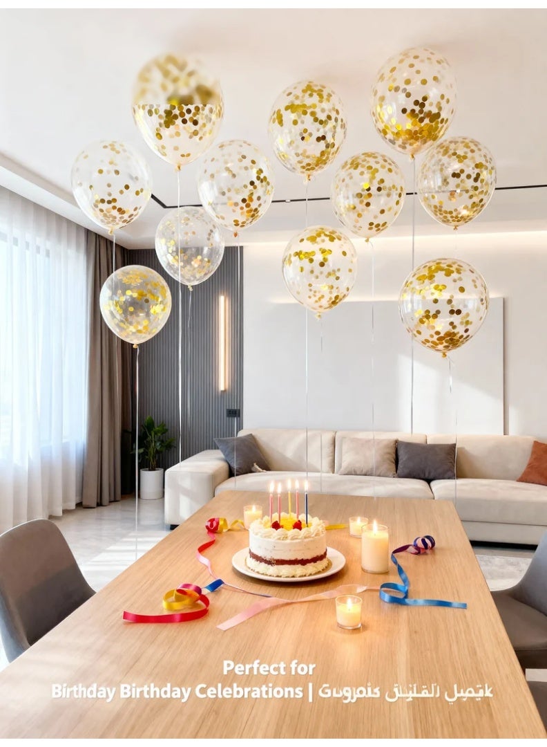 Toys GCC Sequin Balloons for Party, Wedding, Birthday & Valentine’s Day | 20pcs Colorful Shiny Balloons | Premium Thickened Latex, Balloon Arch, Table Centerpiece & Backdrop - Image 5