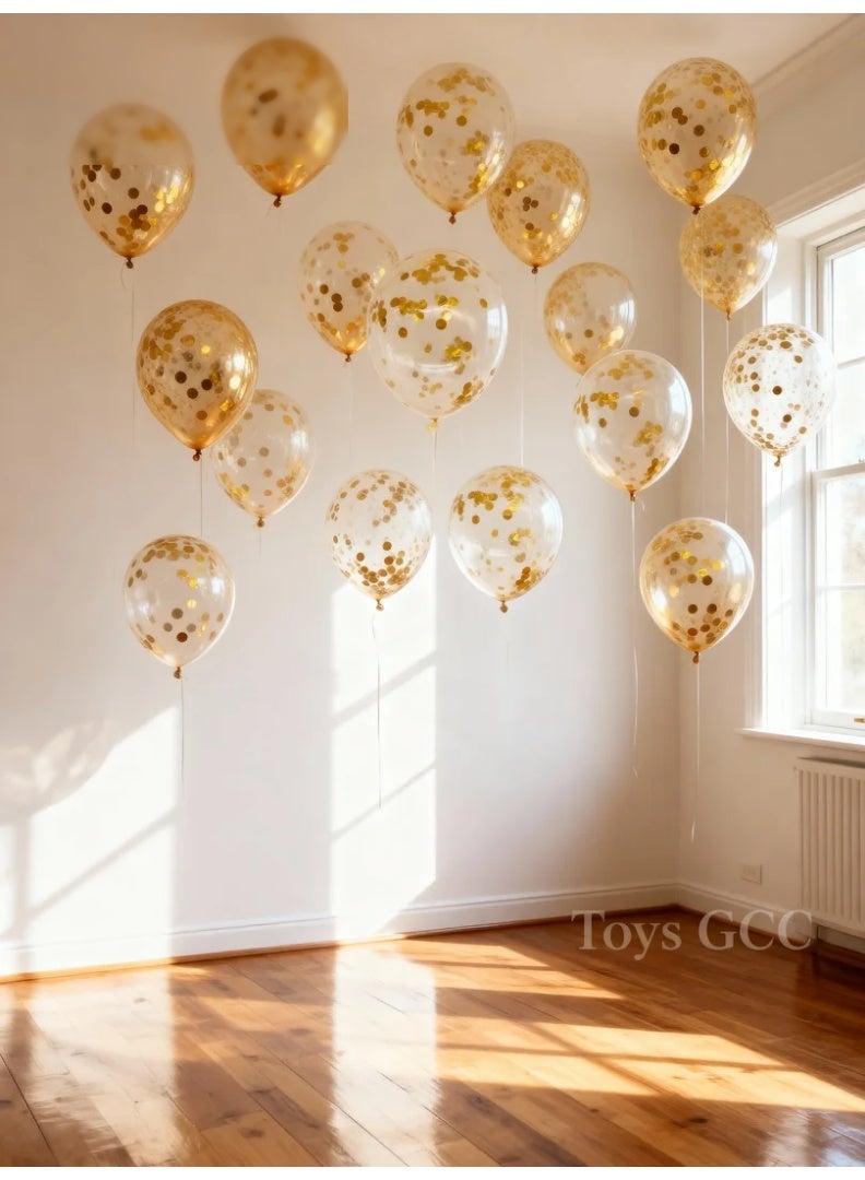 Toys GCC Sequin Balloons for Party, Wedding, Birthday & Valentine’s Day | 20pcs Colorful Shiny Balloons | Premium Thickened Latex, Balloon Arch, Table Centerpiece & Backdrop - Image 4