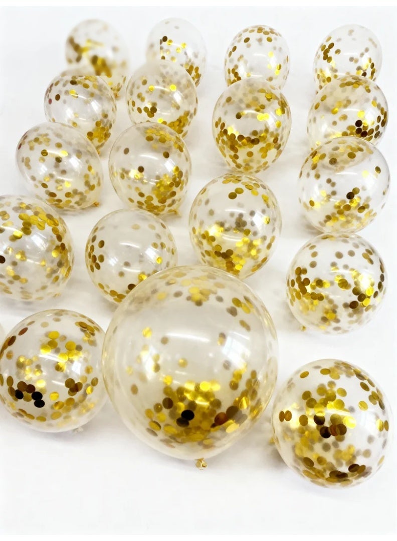 Toys GCC Sequin Balloons for Party, Wedding, Birthday & Valentine’s Day | 20pcs Colorful Shiny Balloons | Premium Thickened Latex, Balloon Arch, Table Centerpiece & Backdrop - Image 3