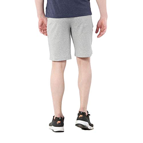 Van Heusen Athleisure Men Knit Shorts - Cotton Rich - Smart Tech, Easy Stain Release, Anti Stat, Ultra Soft, Quick Dry_50002_Grey Melange_L - Image 2