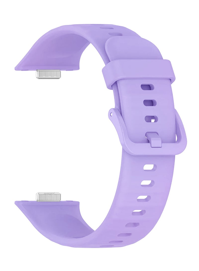 CATANES Wristband for Huawei Watch Fit 3/Fit 4/Fit 4 Pro Bands, Silicone Bracelet Quick Release Arm Band, Replacement Smartwatch Band Quick Release Sport Straps - Purple - Image 3