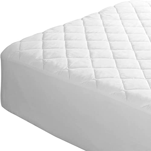 Stuff4Tots Waterproof Mattress Protector (King)  Premium with Four Layer Protection  Super Soft  Comfortable and Breathable  Fitted  Machine Washable and Vinyl Free. 76"" x 80"" - with 17"" Skirt  - Image 1
