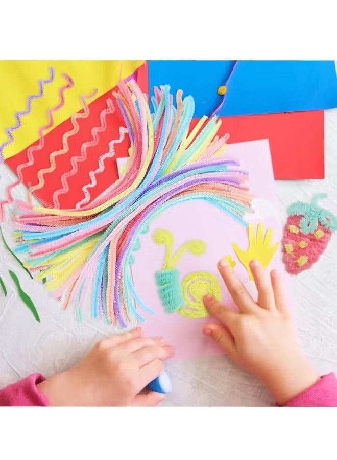 جيماتور 100 PCS Top Toving Stick ، ​​DIY Craft DIY ، أنبوب حرفة غامض ملون ، WIRASH PLUSH - Image 2