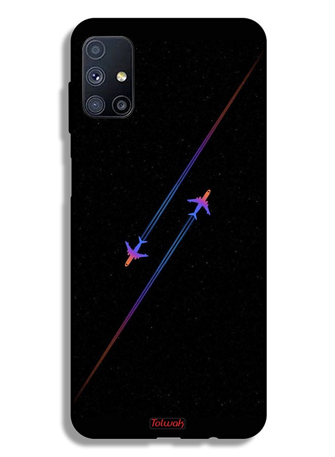 Tolwak Samsung Galaxy M51 Protective Case Cover Airplanes Art - Image 2