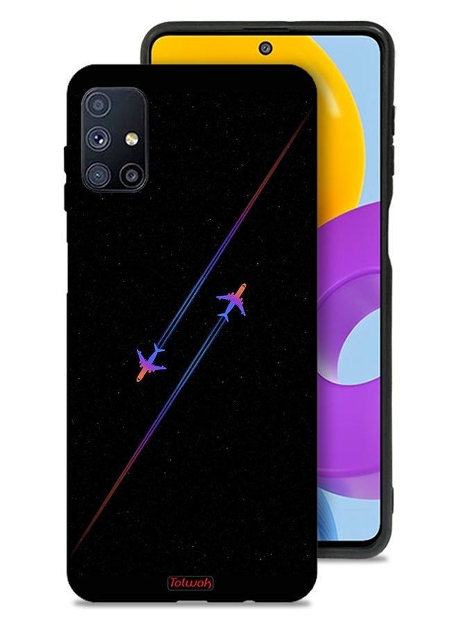 Tolwak Samsung Galaxy M51 Protective Case Cover Airplanes Art - Image 1