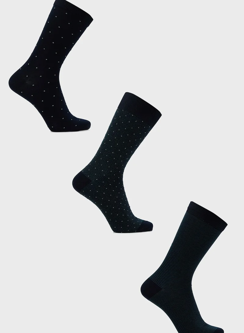 Marks & Spencer 3 Pack Assorted Socks
