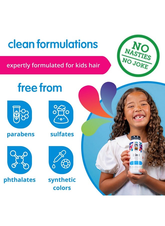 SO COZY SoCozy 3 in 1 Kids Shampoo + Conditioner + Body Wash (16 Fl Oz) Gentle, Hydrating Hair & Body Cleanser with Keratin, Vitamin B5, & Kiwi Extract, Paraben & Sulfate-Free  - Image 5