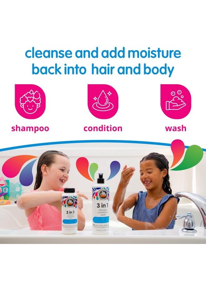 SO COZY SoCozy 3 in 1 Kids Shampoo + Conditioner + Body Wash (16 Fl Oz) Gentle, Hydrating Hair & Body Cleanser with Keratin, Vitamin B5, & Kiwi Extract, Paraben & Sulfate-Free  - Image 2