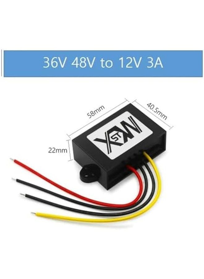 36 فولت 48 فولت إلى 12 فولت محول تيار مستمنظم تنحي للجهد 7 أمبير خرج - Image 3