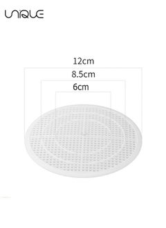 Unique 4 Pieces Shower Drain Filter - Shower Hair Extension Mesh Plastic Floor Sink Strainer Can Be Cut Easy to Install and Clean - Fits Different Size Drain Openings/Bathroom/Washbasin/Tub/Kitchen - White  - Image 2